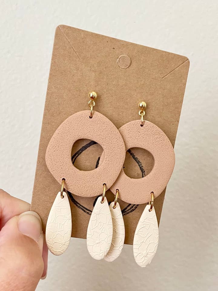 Neutral Open Dangle for wholesale by Hooks and Clay