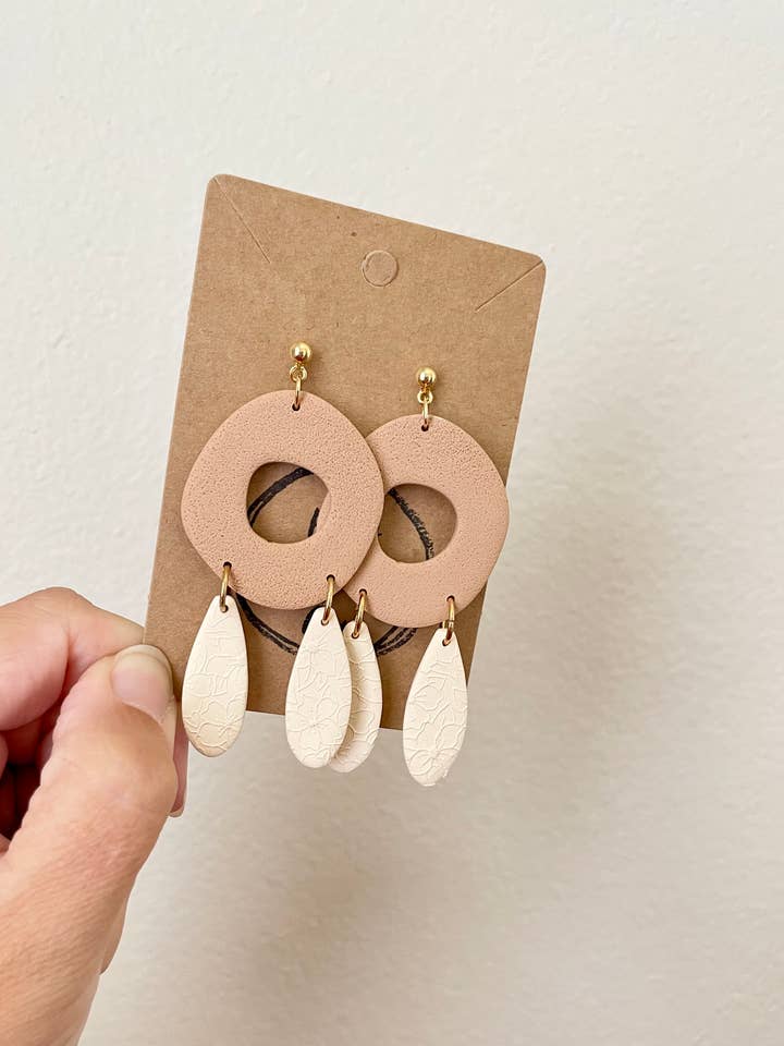 Neutral Open Dangle for wholesale by Hooks and Clay