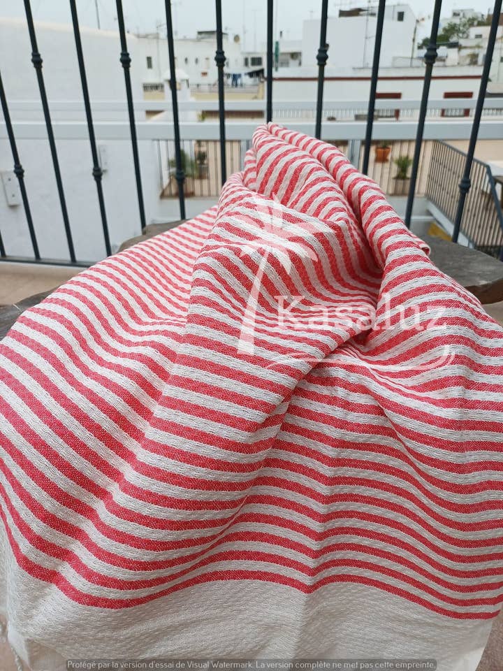 Fouta Atlantique Koral bikube 100% bomuld for engroshandel hos KASALUZ