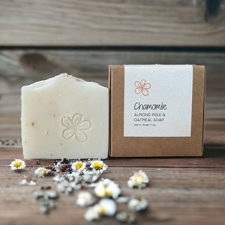 Sabonetes Artesanais de Aveia e Camomila por atacado de SoapArt