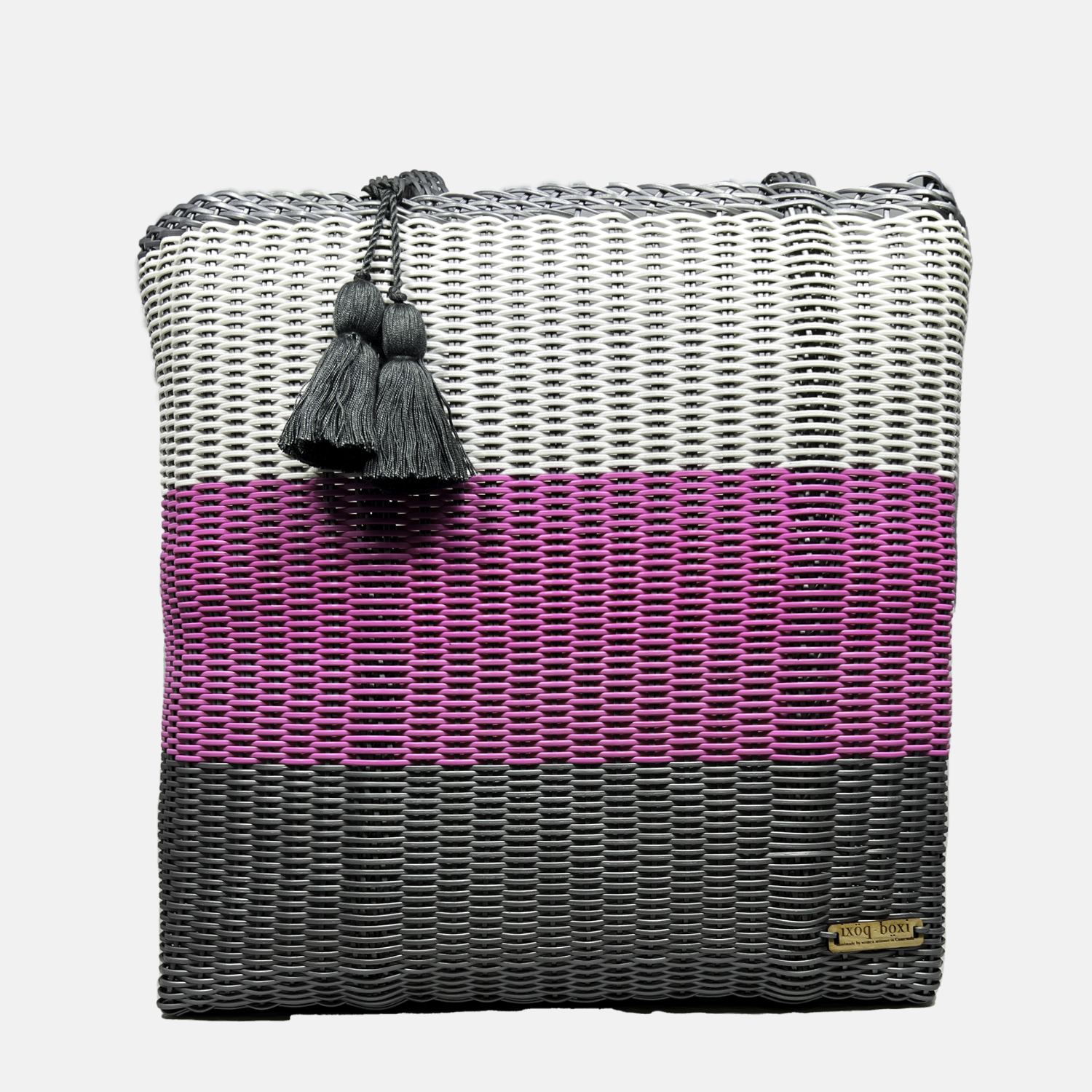 ixöq - Wholesale Tote Bag - Women's - Ixoq Recycled Plastic Cesta Tote Ex-Large ~ 3 Color Paneled10