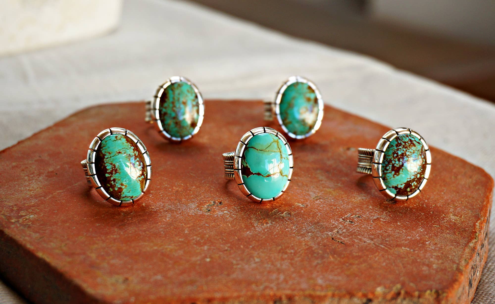 Sowell Jewelry - Wholesale Single Stone/Solitaire Ring - *Limited Edition* Number 8 Turquoise Sterling Silver Ring7