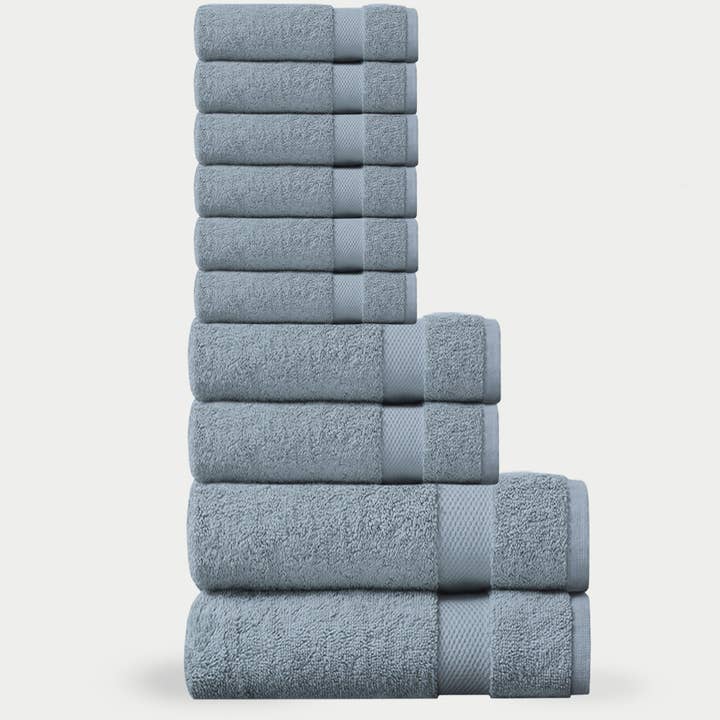 Delara - Wholesale Towel Set - 100% Organic Cotton Quick Dry Starter Bath Set16