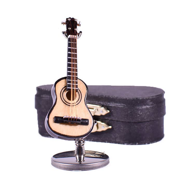 Guitarra de Madeira Miniatura 10cm por atacado de giftland