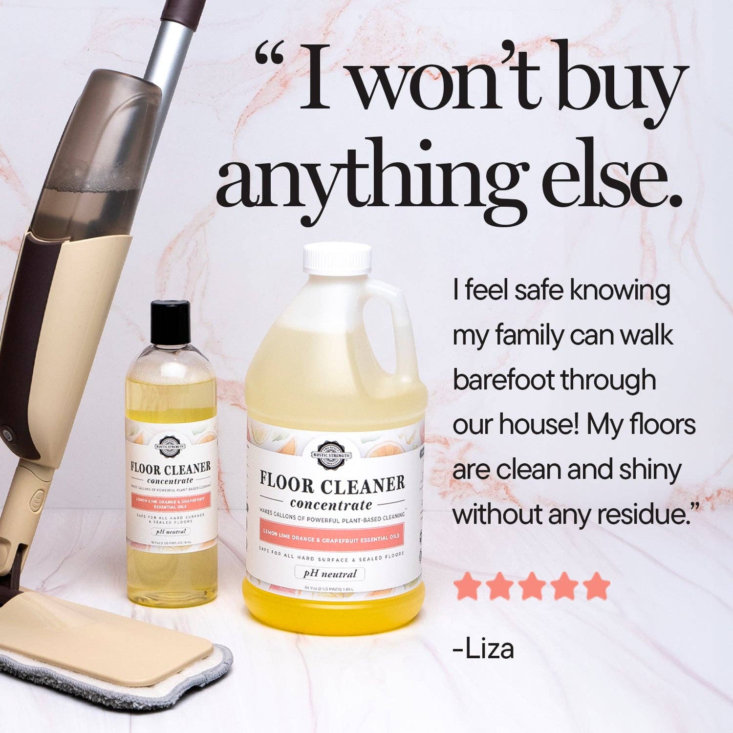 Rustic Strength - Wholesale Floor Cleaner - Multi-Surface Floor Cleaner | Concentrate6