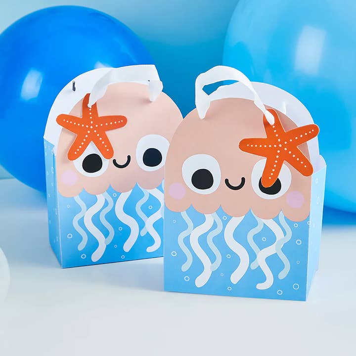 Jellyfish Party Bags 5 Pack for wholesale by Hootyballoo by Club Green