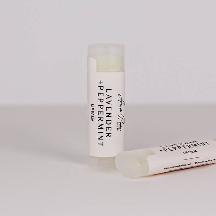 Lavendel-Pfefferminz-Lippenbalsam für den Großhandel von Aria Rose Bath Co