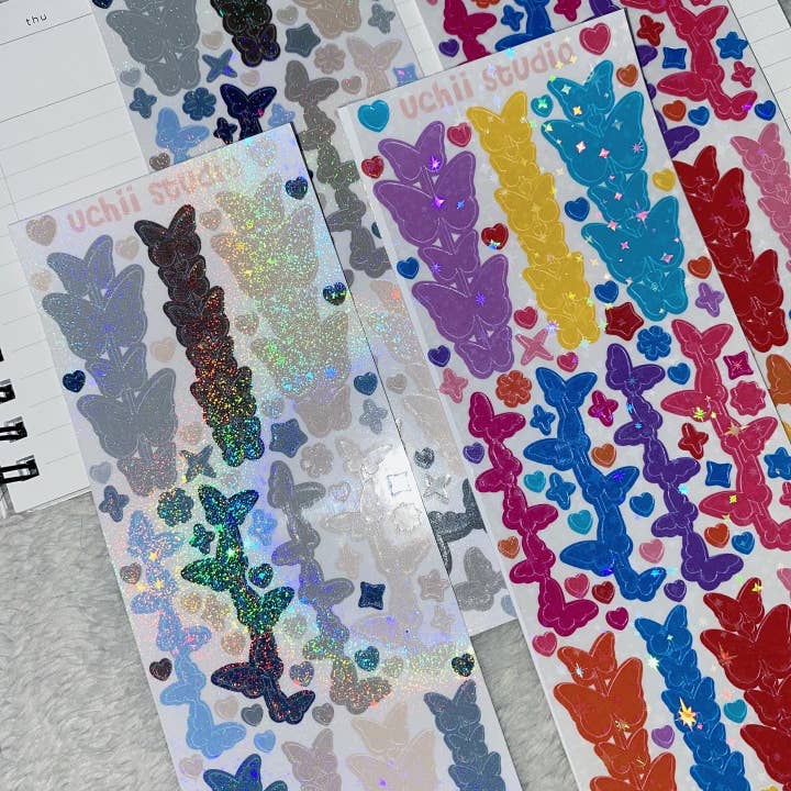 Holo Butterfly Chains for wholesale by uchii studio