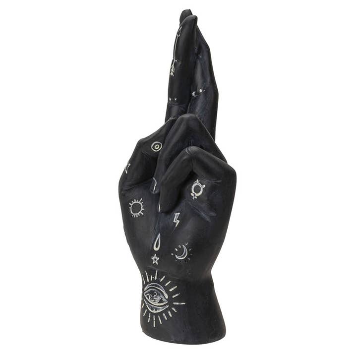 Pacific Trading - Wholesale Decorative Tabletop Object - Black Palmistry Hand Decor2