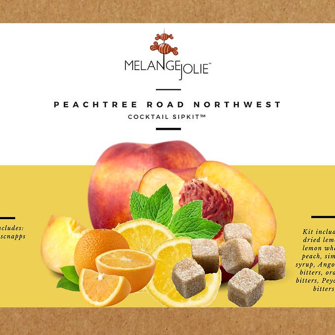 Melange Jolie Cocktail SipKits – Engroshandel DIY-drikkekit – Mélange Jolie Peachtree Road Northwest Cocktail SipKit -Case2
