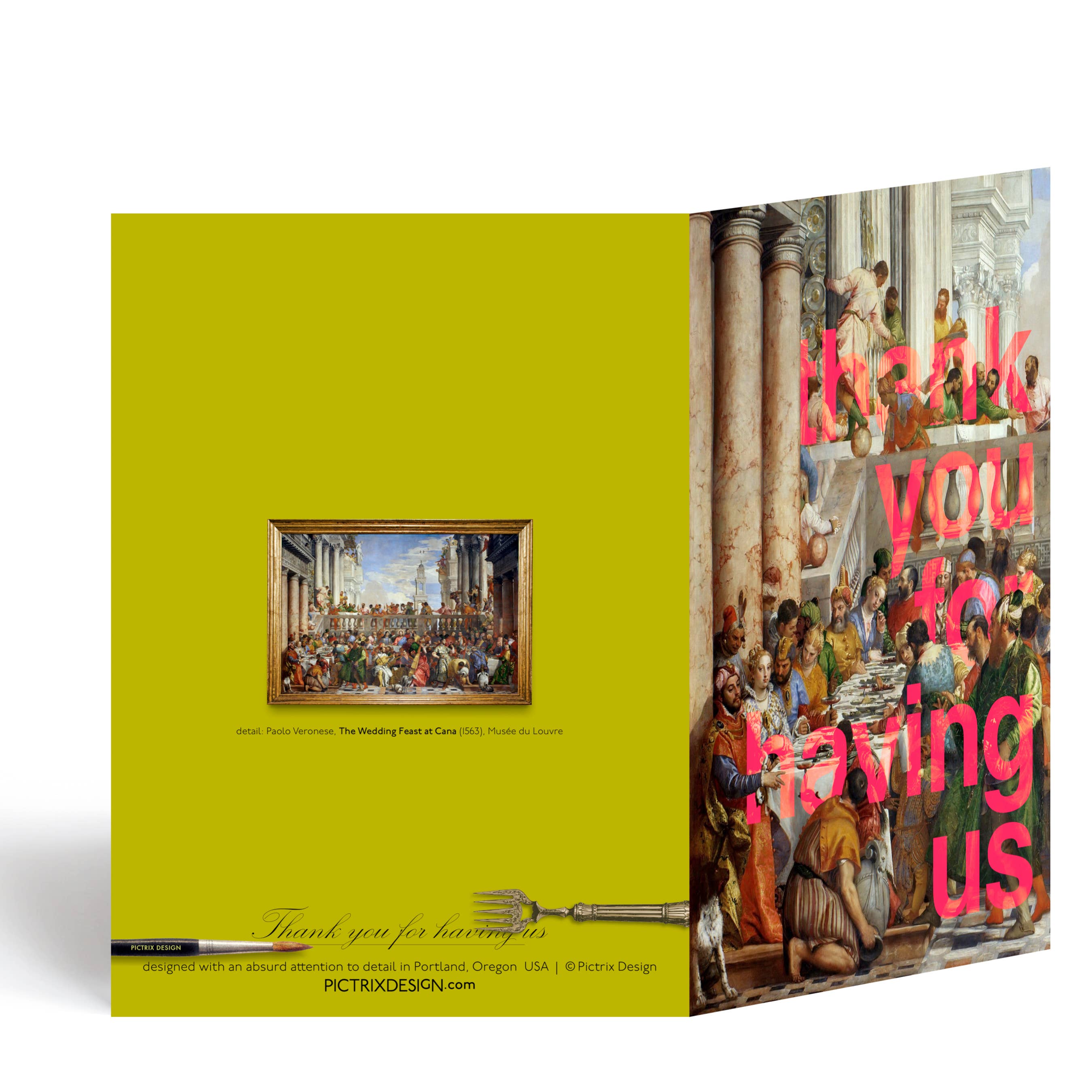 Pictrix Design - Wholesale Thank You Card - “Thank you for having us” A6 thank-you card2