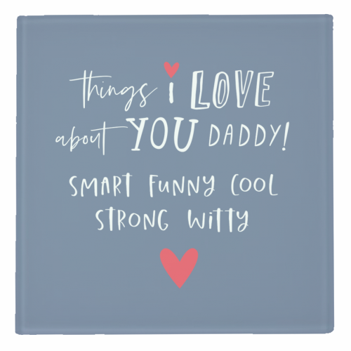 ART WOW - Wholesale Coasters - Coasters 'things I love about daddy'1