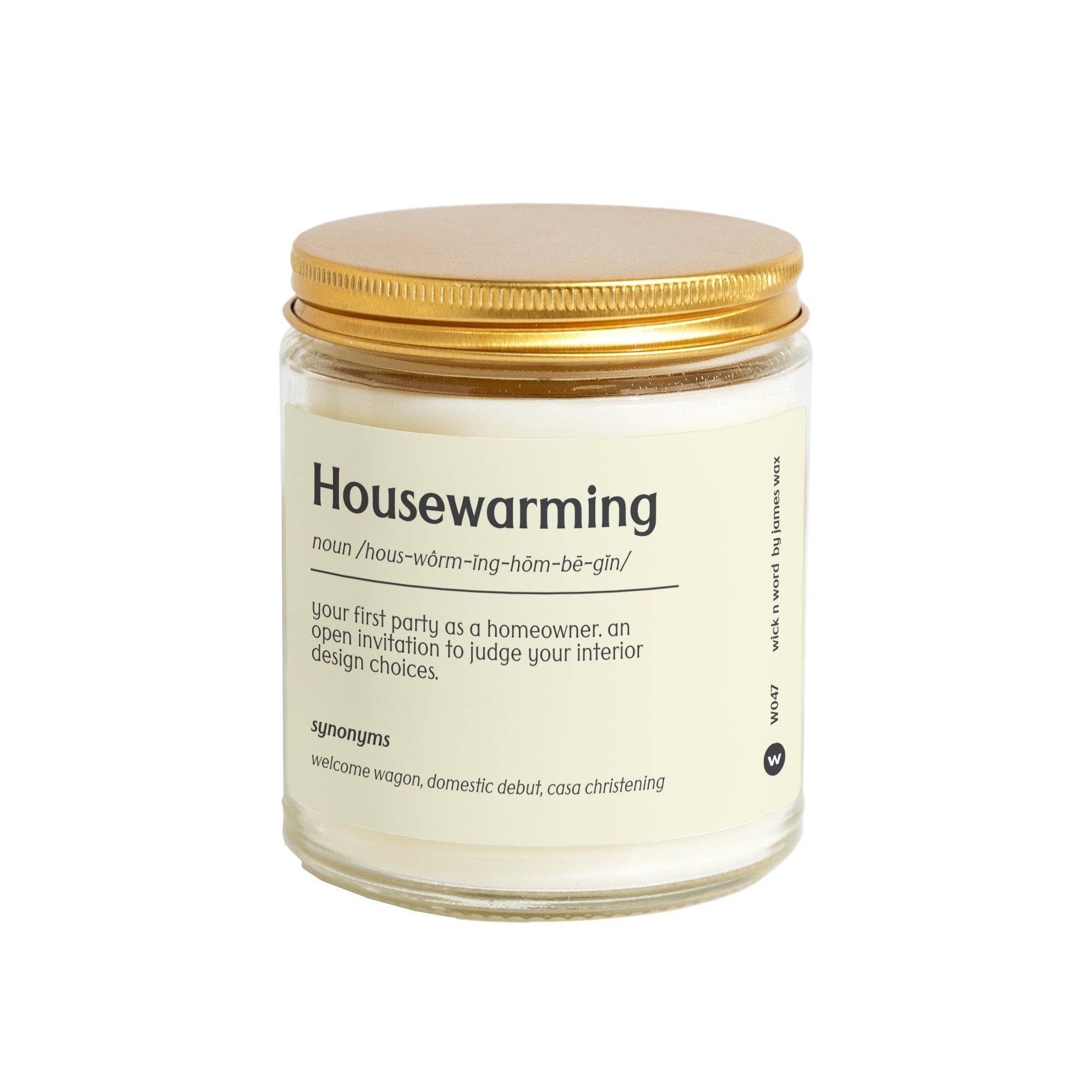 Wick n Word - Venta al por mayor Velas en tarros - Regalo personalizado de inauguración de la casa, definición de vela, regalo para fiesta de inauguración de casa, regalo divertido, regalo navideño W0471