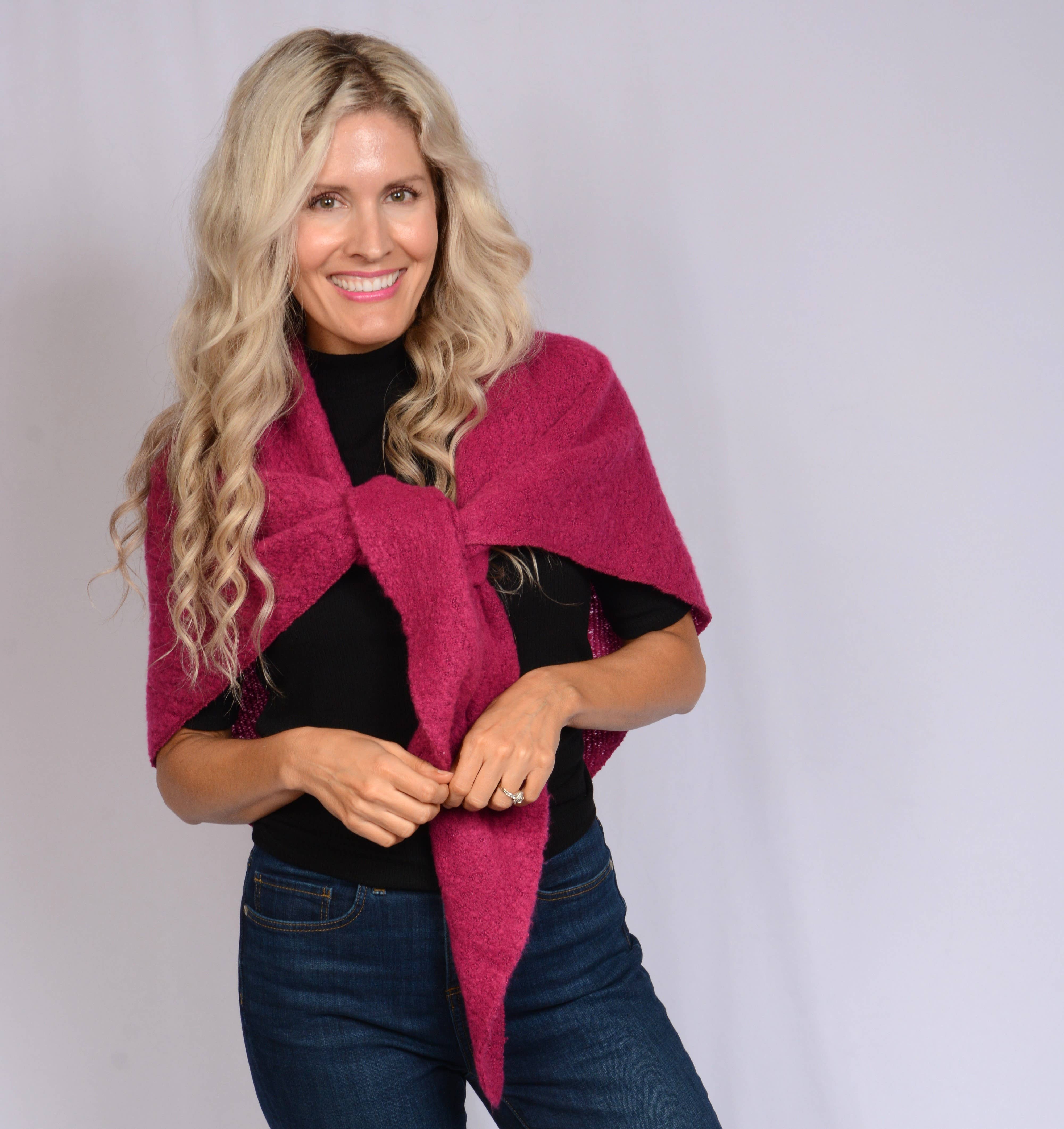 Kaleidoscope Accessories - Wholesale Wrap - Women's - Multifunctional Solid Color Shawl, 6 Assorted