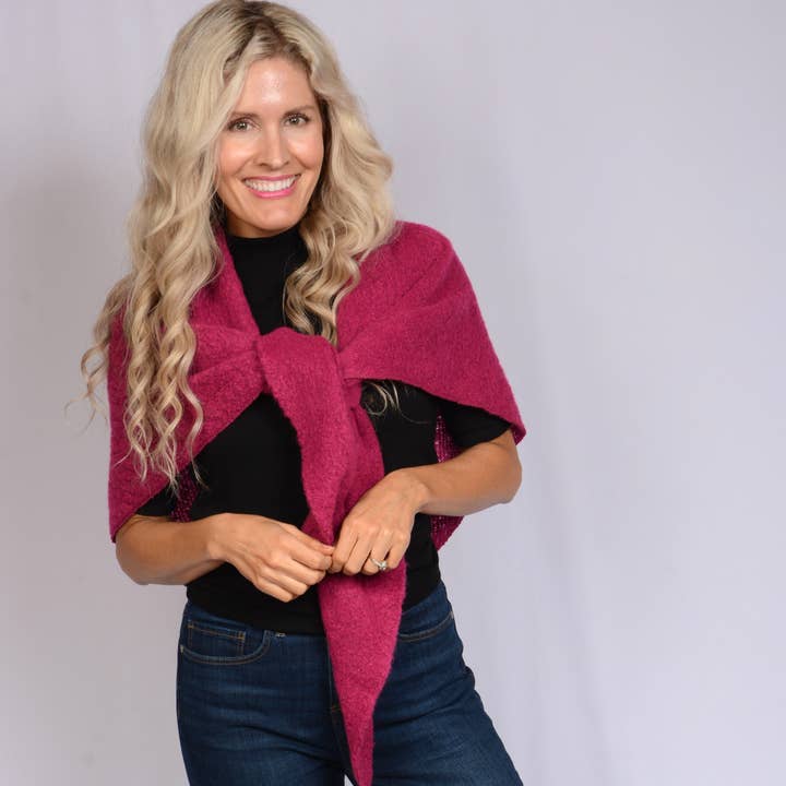 Multifunctional Solid Color Shawl, 6 Assorted for wholesale by Kaleidoscope Accessories