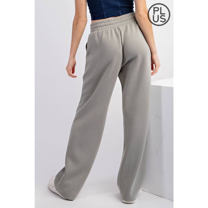 Rae Mode - Wholesale Lounge Sweatpants/Joggers - Women's - PLUS SIZE MODAL SCUBA STRAIGHT LOUNGE PANTS WITH POCKETS