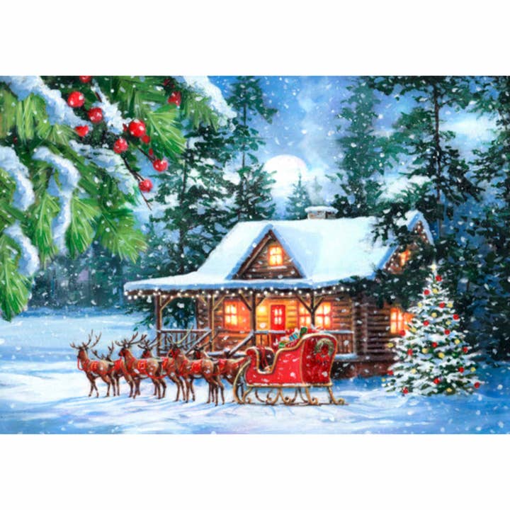 Diamond Painting Kit Christmas Snowscape DE7173 for wholesale by RTO&Collection D'Art (RTO Baltic OU)