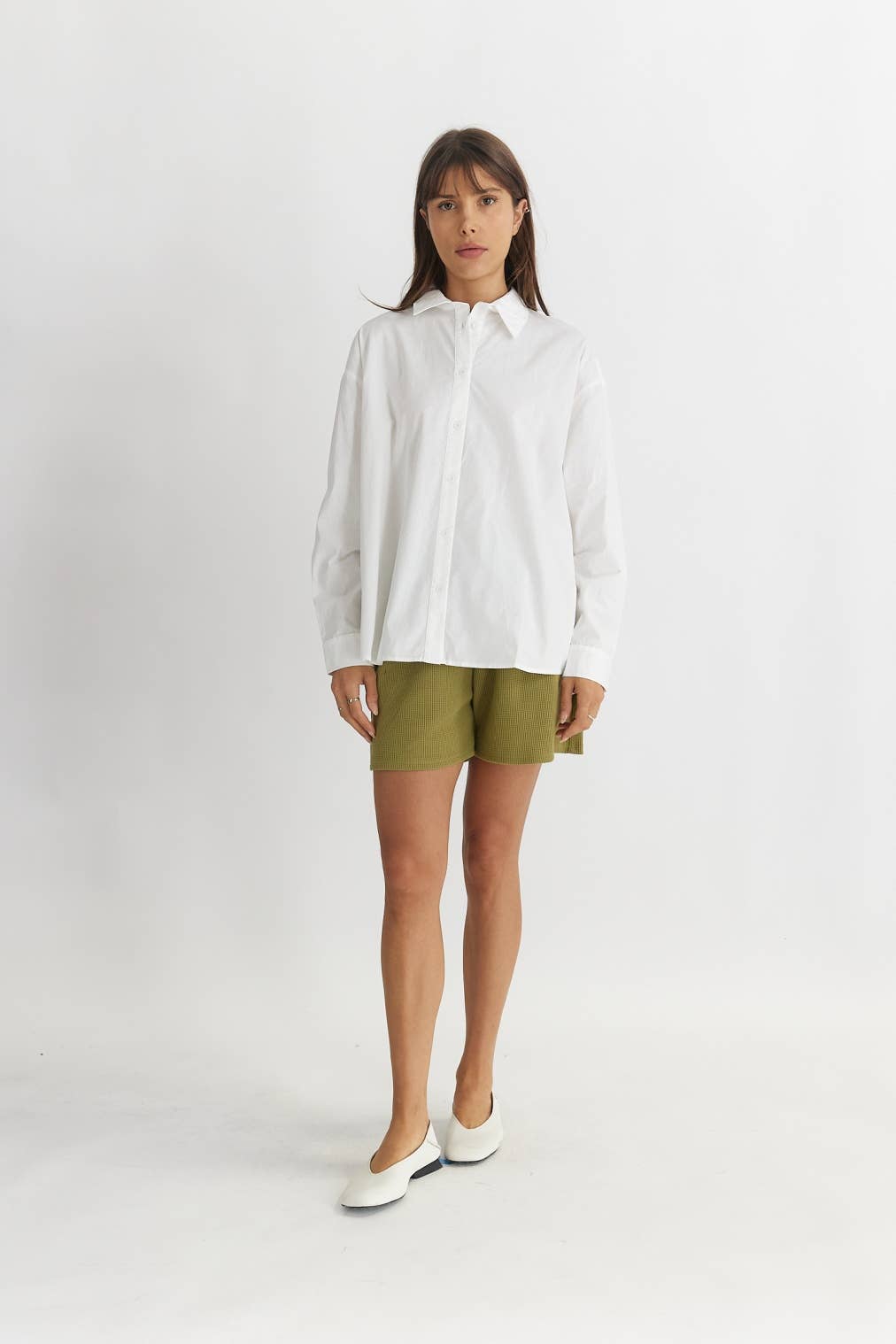 MOD REF - Wholesale Button Down Shirt - Women's - The Ema Top | Collared Button-Down Top31