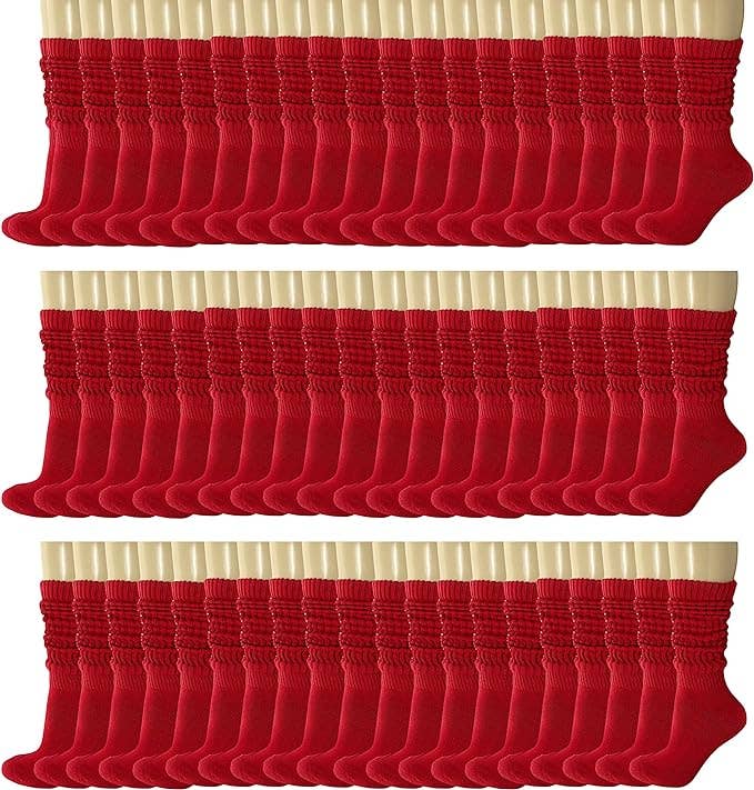 Mars Outlet Store LLC - Wholesale Socks - Women's - 120 Pairs Extra Long Heavy Slouch Cotton Socks, Size 5-104