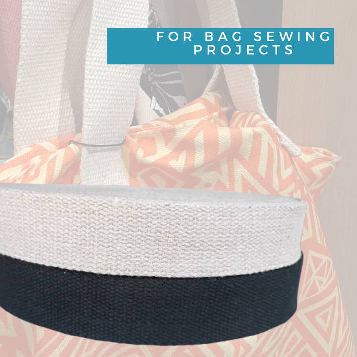 Dream Trimming Goods LLC - Wholesale Craft Supplies - 1.5" x 50 Yard Natural Heavy Cotton Webbing/ Bag Belt Sewing3