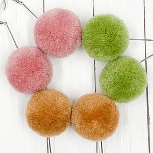 Pom pom earrings deals wholesale