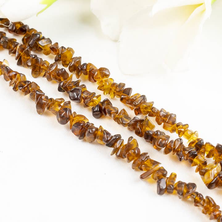 Soothing Crystals Beads - Wholesale Beads - Smokey Quartz Chip Beads Strand, Crystal Uncut Beads 9