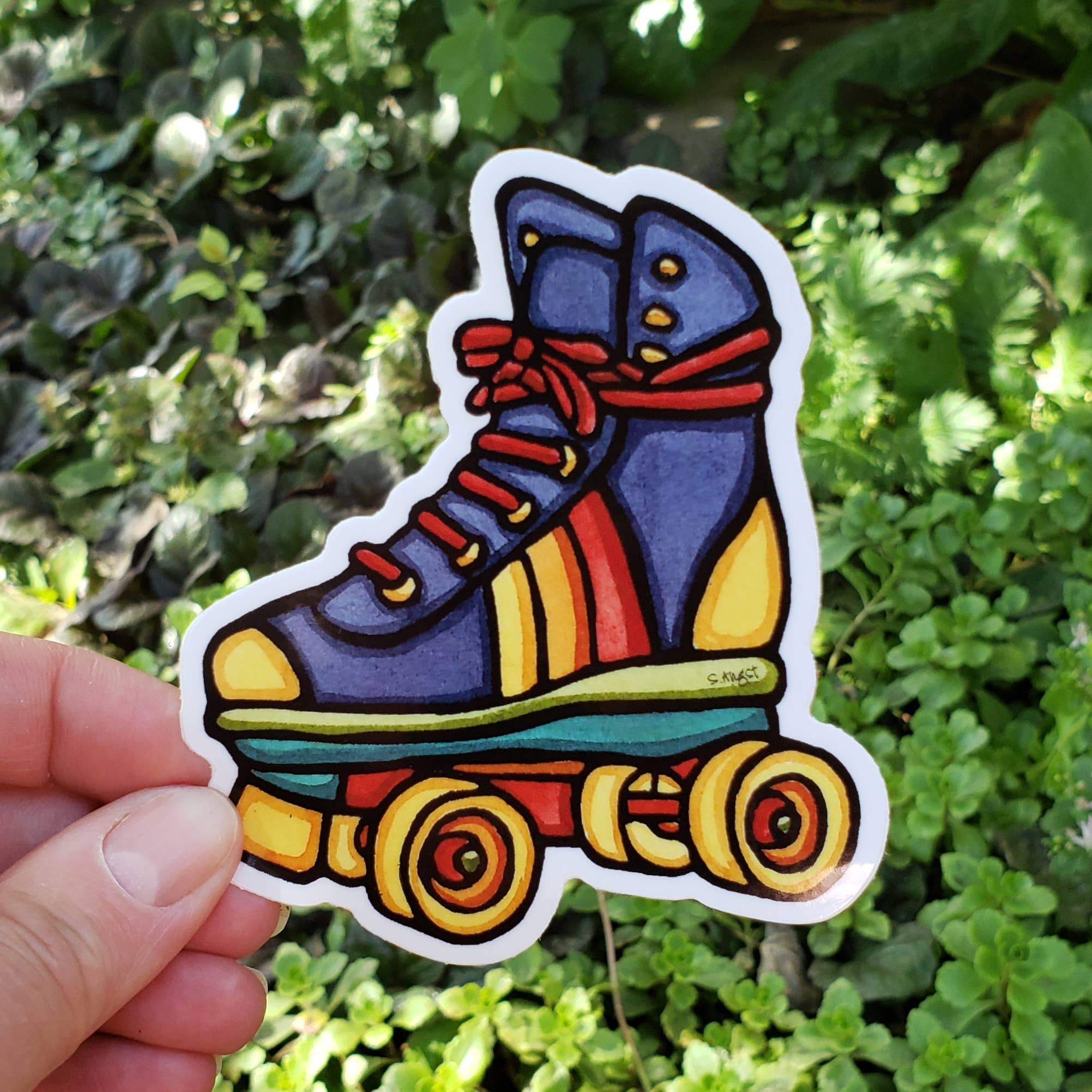 Sarah Angst Art - Wholesale Sticker - Vinyl Sticker Roller Skate0