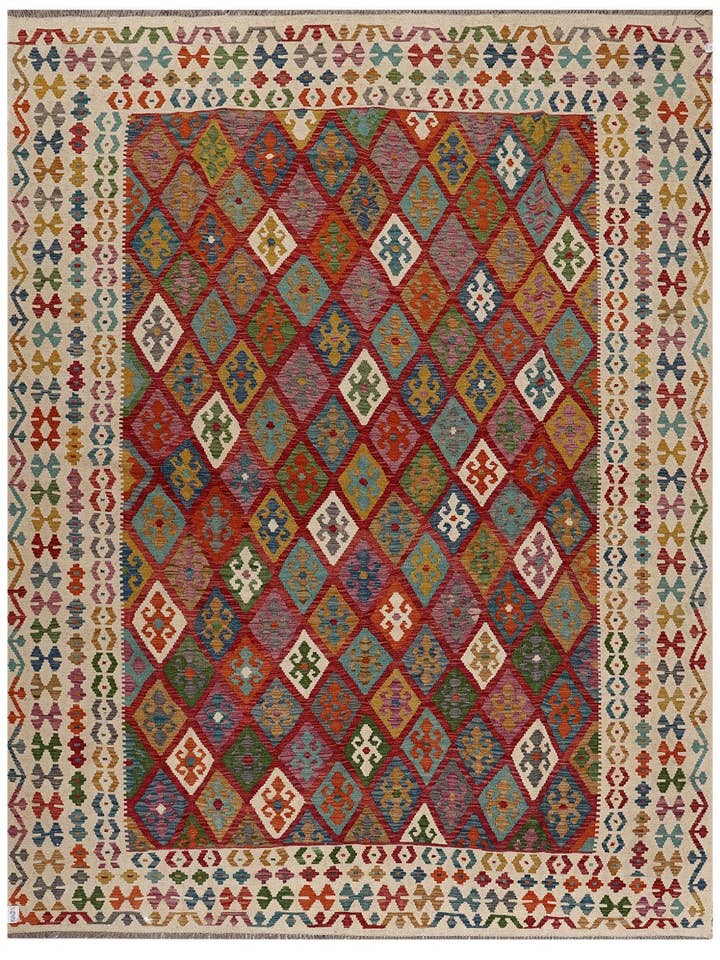 Tapis Kilim de Maimana Afghanistan - 343 x 264 cm pour la vente par Imaco Rugs