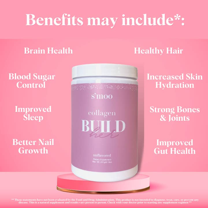 S'moo - PCOS + Hormone Balance Supplements - Wholesale Gezonde drank in poedervorm - Bouw (her) -collageen op met hyaluronzuur, biotine en vitamine
