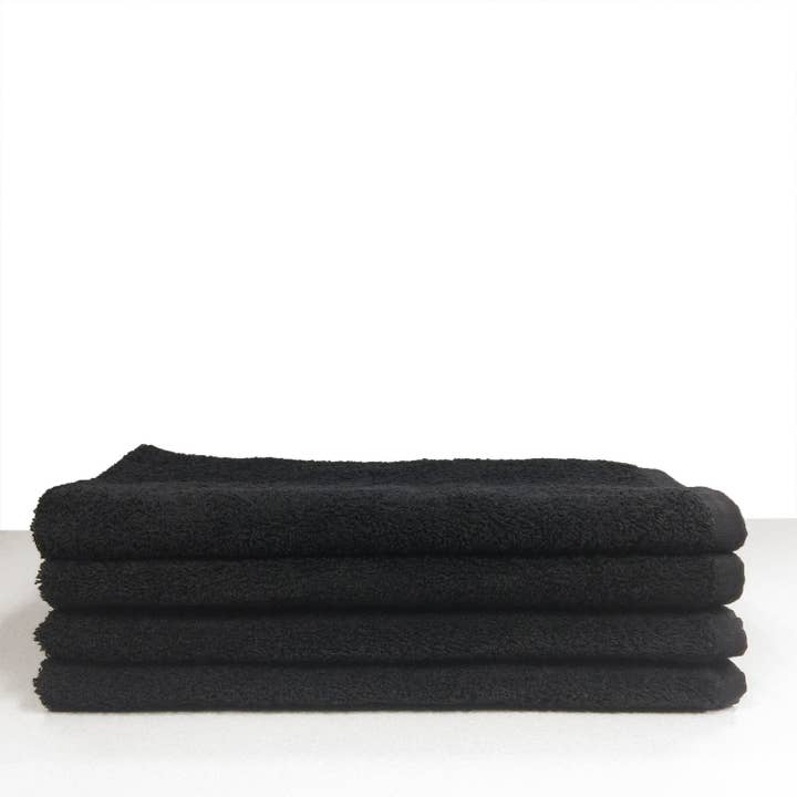 Frosting Company - Wholesale Wash Cloth - Makeup Towel Washcloth Black Hotel - Spa Product
