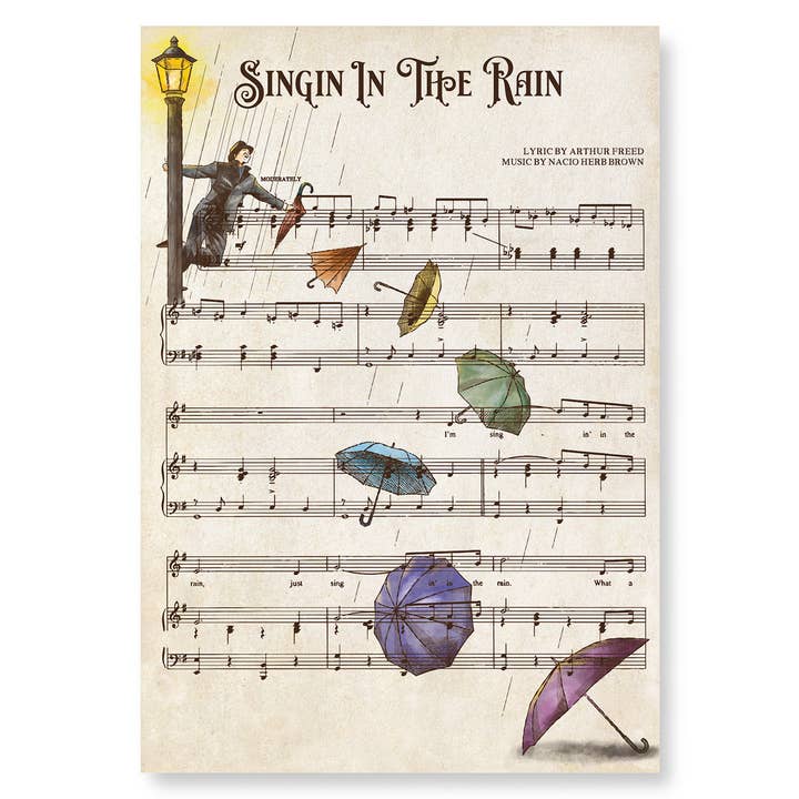 SINGIN"I REGNEN: Kunsttryk for engroshandel hos Ezen Trade