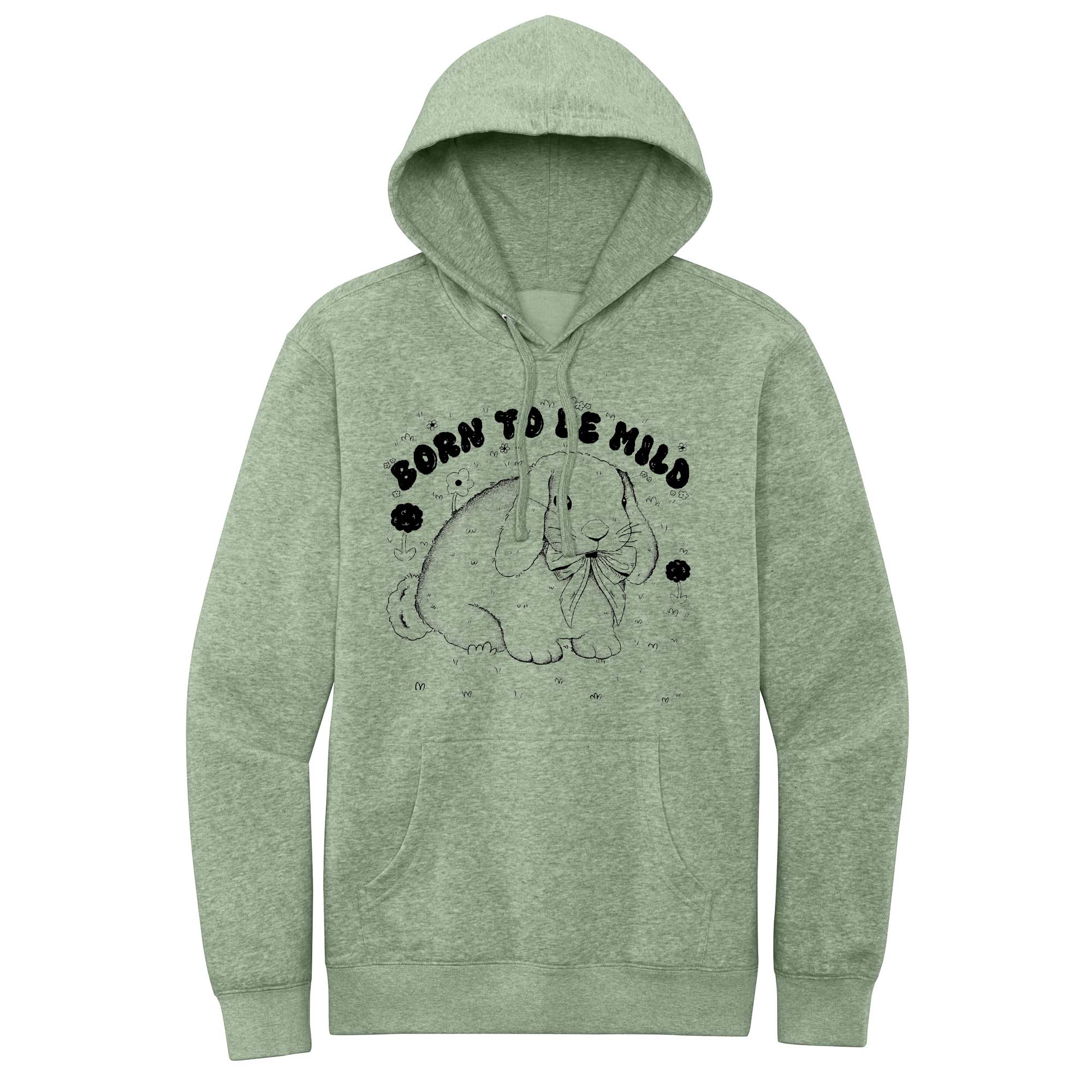 The Funnel Cake Tree – wholesale Hoodie – Women's – Retro Born to Be Mild Hand Drawn - Tie Dye or Solid Hoodie5