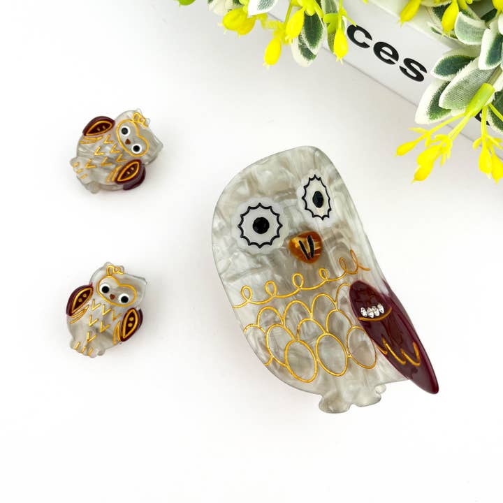 TheDivaSoap - Wholesale Hair Clip - Women's - Owl Claw Clip, Large & Mini Hair Clip15