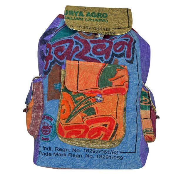 Zaino in cotone Rice per la vendita all'ingrosso da parte di Foot Path Trading Co