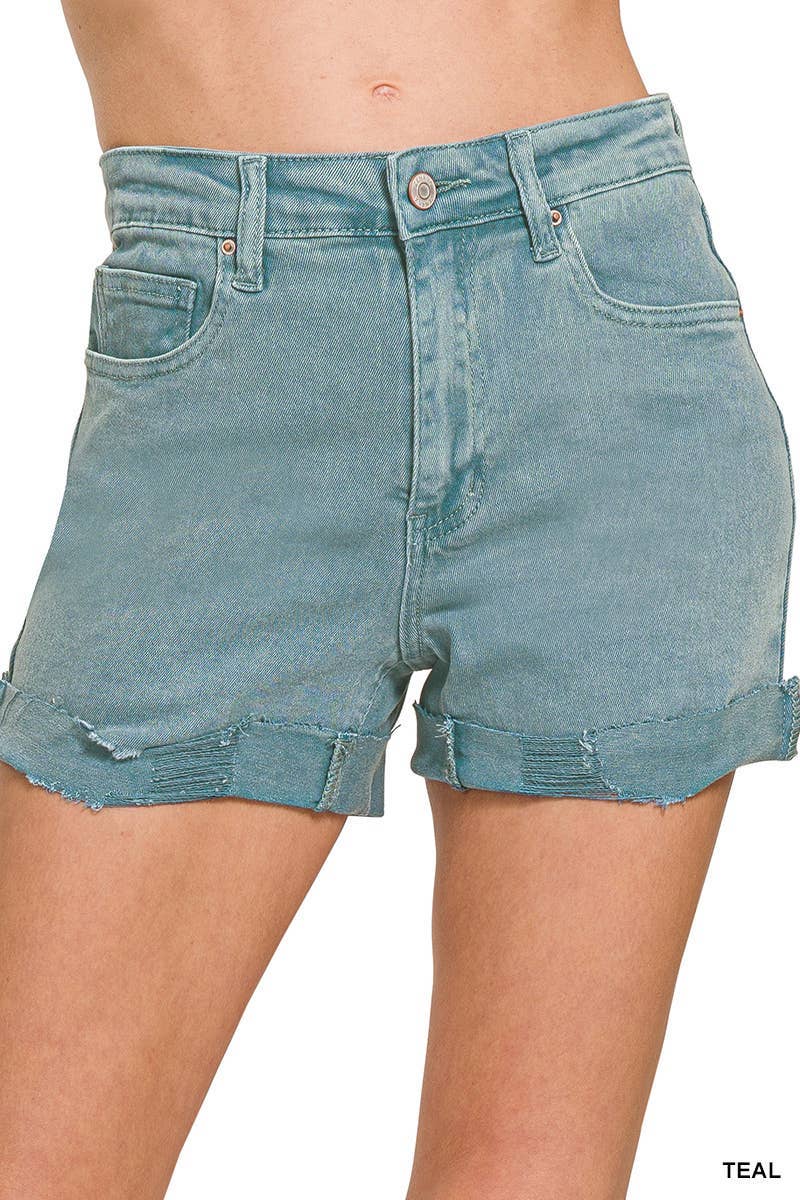 Vanilla Monkey - Wholesale Korte broeken - Dames - Korte broek met 5 zakken en manchetten7