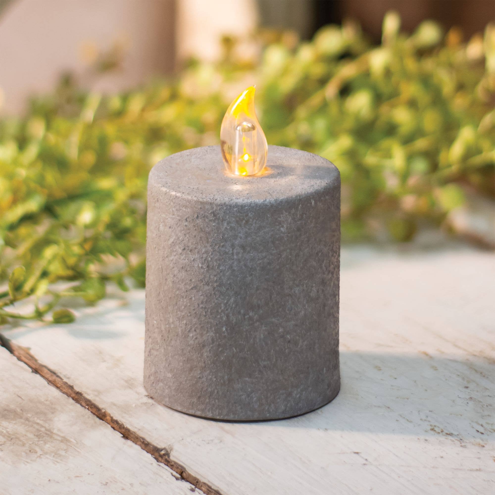 Col House Designs - Wholesale Pillar Candle - Cement Look Pillar, 2.25" x 3.5"1