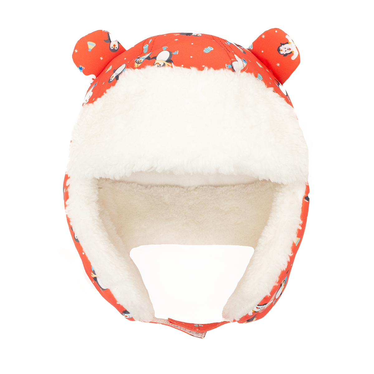 FlapJackKids - Wholesale Trapper/Bomber Hat - Kids - Water Repellent Trapper Hat - Skating Penguin0