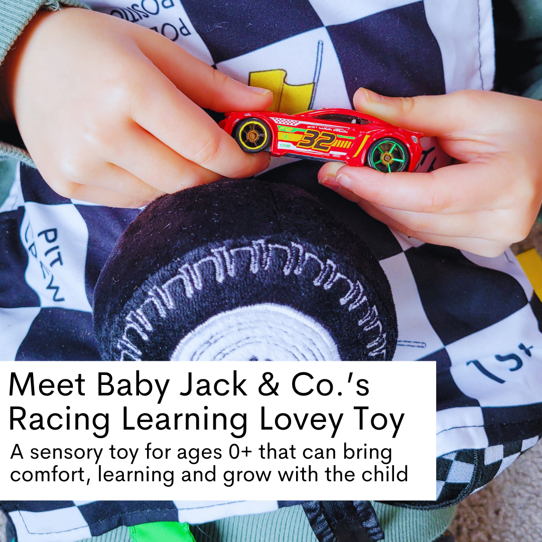 Baby Jack and Company - Wholesale Stuffed/Plush Toy - Kids & Baby - Racing Flag Baby NASCAR Tag Stroller Toy 10" x 10"1