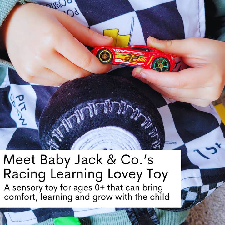 Baby Jack and Company - Wholesale Stuffed/Plush Toy - Kids & Baby - Racing Flag Baby NASCAR Tag Stroller Toy 10" x 10"1
