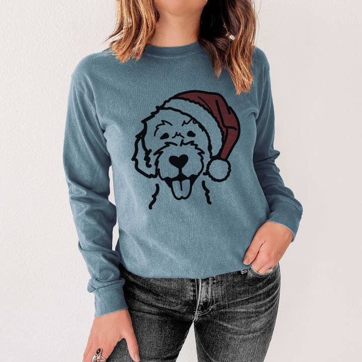 Inkopious - Wholesale Screen Printed T-Shirt - Unisex - Jolly Labradoodle - Heavyweight 100% Cotton Long Sleeve5