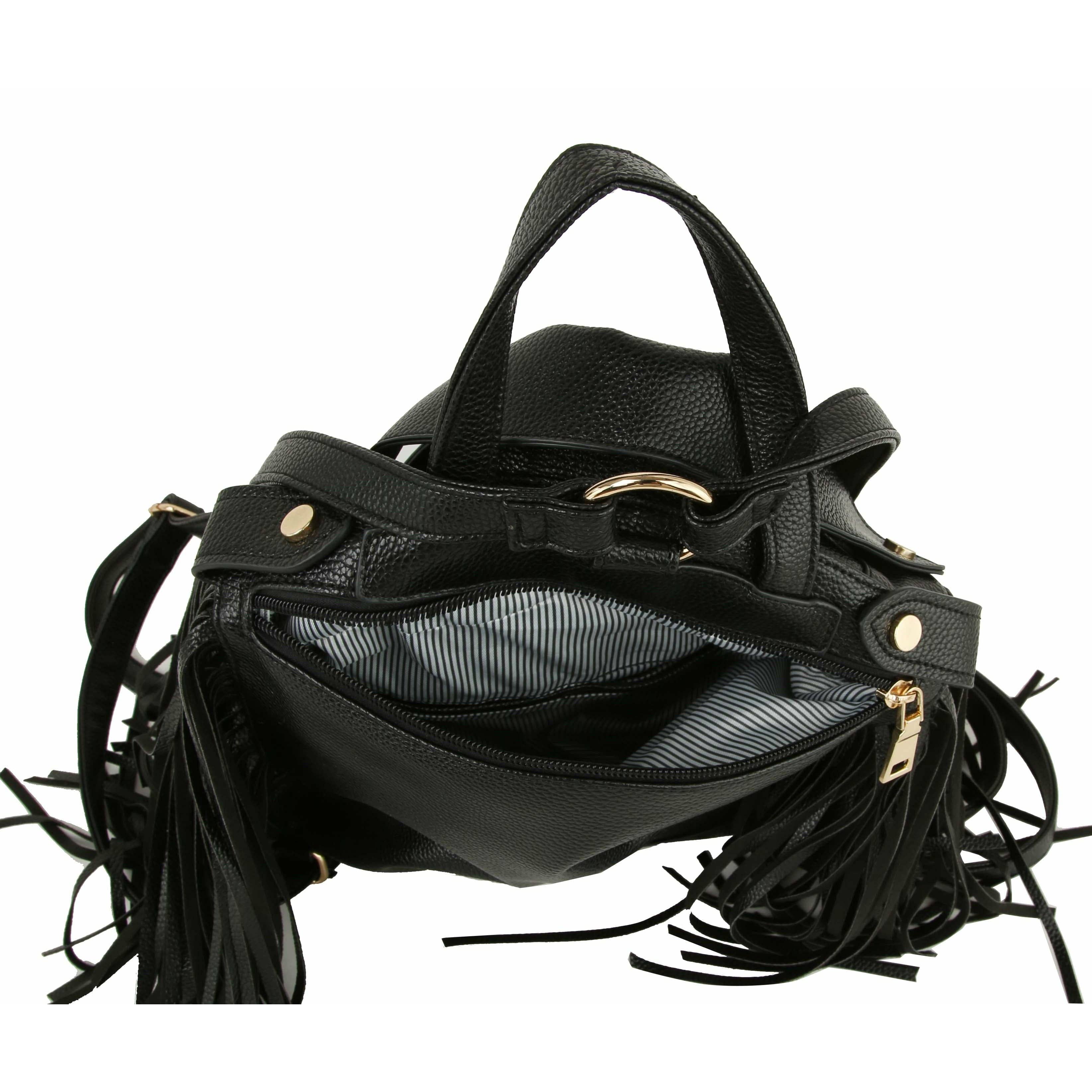 Handbag Factory Corp - Wholesale Backpack - Women's - Fringe Motorcycle Jacket Backpack Handbag3