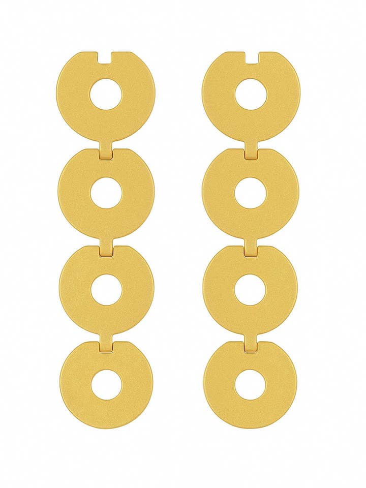 Pendientes Fira con baño de oro de 24 quilates para venta al por mayor de Sofia Godinho