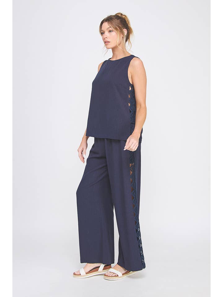 Allie Rose – Großhandel Tunika – Damen – Leinenmischung Lockeres Tunika-Top1