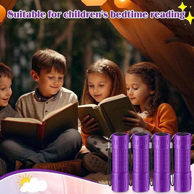 Crover - Wholesale Flashlight - Compact LED Handheld Flashlight– 4in 9-LED Purple Torch4