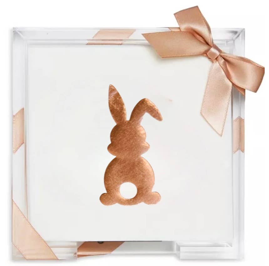 Lined Design - Wholesale Disposable Napkin - Acrylic Cocktail Napkin Hostess Set38