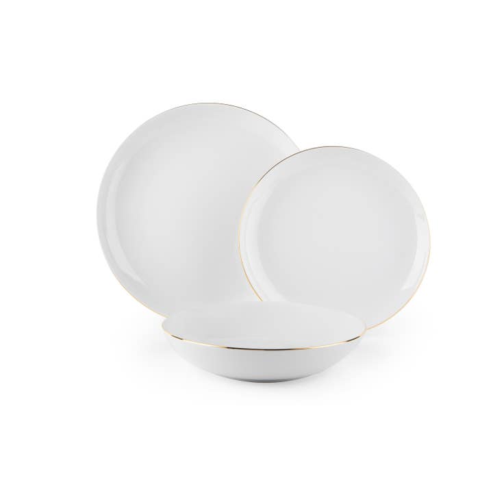 18 Gold Dinnerware Set for wholesale by Bergamaschi & Vimercati S.p.a.