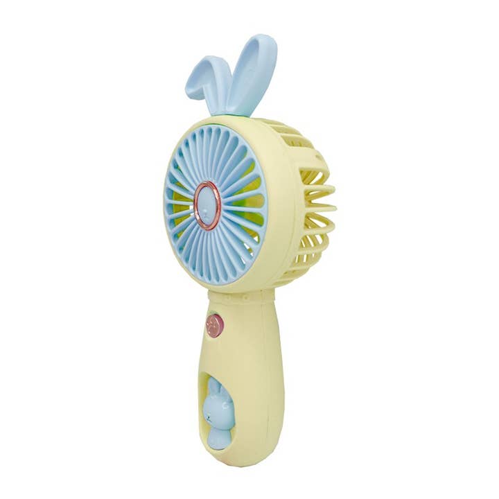 PINEAPPLE Beauty - Wholesale Handheld Electric Fan - JH FN4308-55 YELLOW Little Rabbit Handheld Fan - 6 pcs