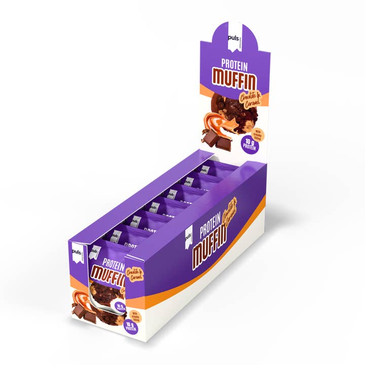 Puls Nutrition - Wholesale Snack Bar - Protein Muffin Caramel & Chocolate 75g1