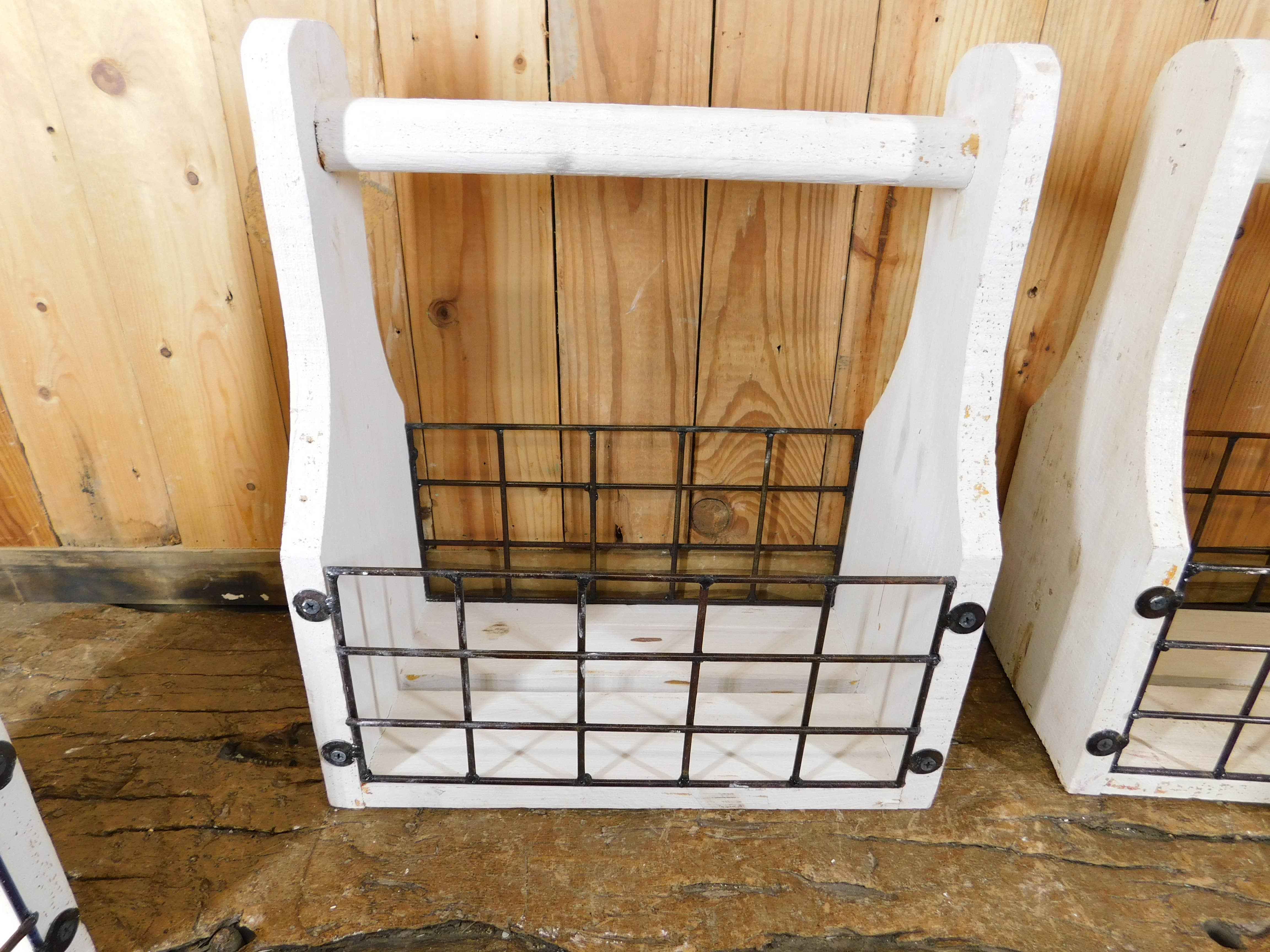 My Amigos Imports - Wholesale Magazine Rack - White Hill Magazine Holder-ER-Tray-WH-7Wx13Lx14H inch-White 3