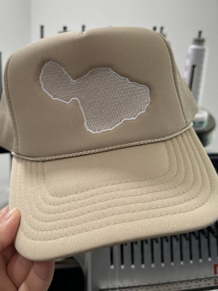 Casquette Maui Island Foam Trucker Maui Snapback Hawaii Baseball pour la vente par HI Family